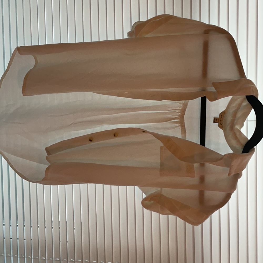 White button down blouse
